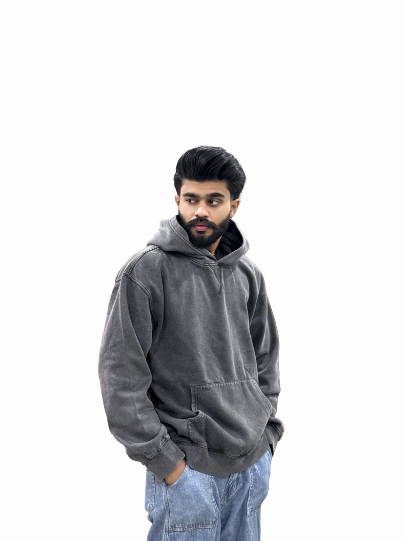 Acid Wash Baggy Hoodie