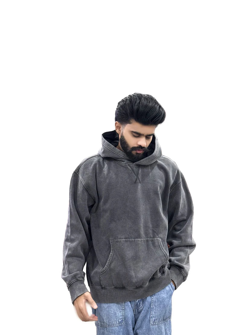 Acid Wash Baggy Hoodie